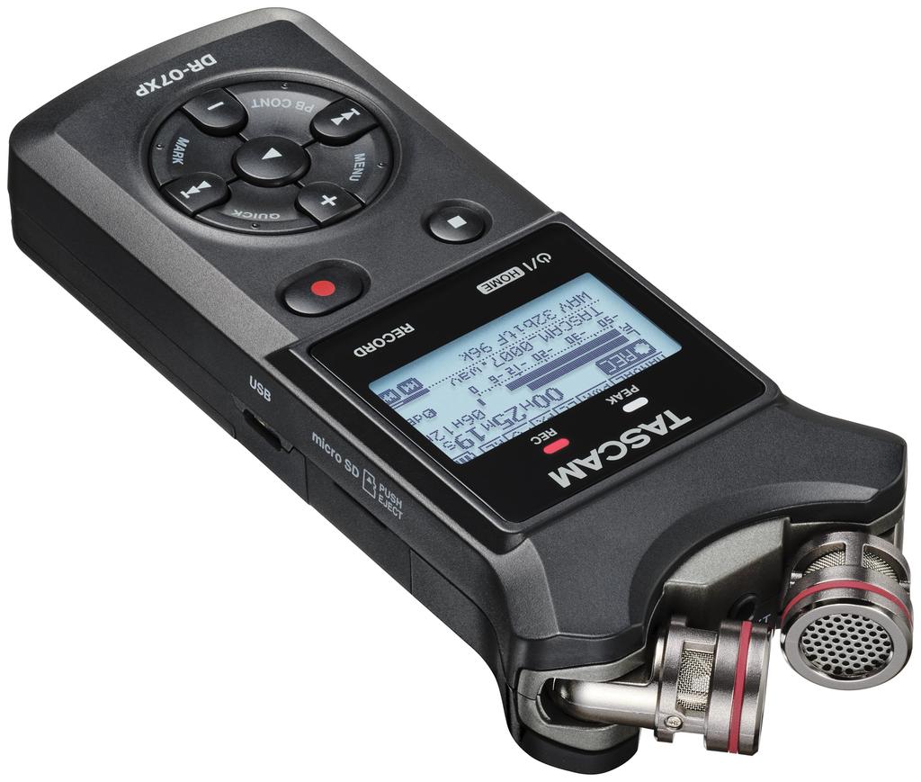 TASCAM Float Recording Stereo Portable Recorder DR-07XP 32-bit