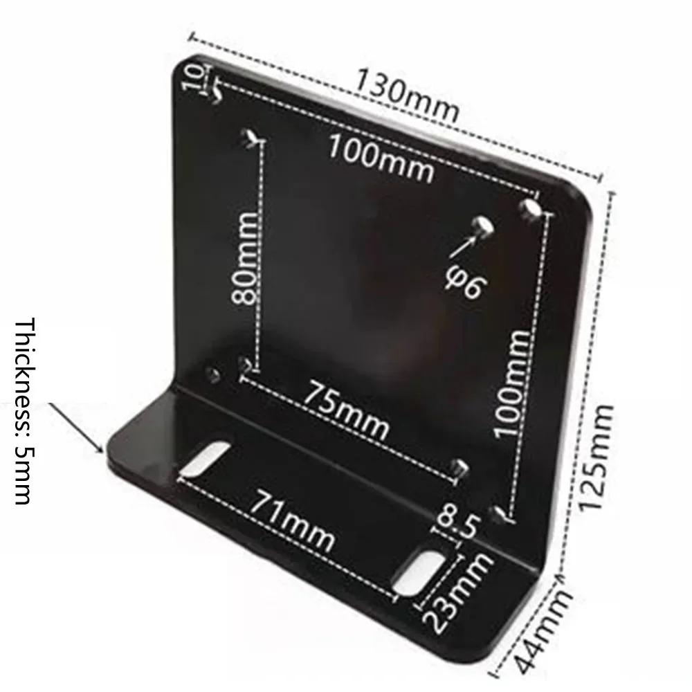 Carbon Steel L-Shaped Triple Monitor Bracket for Racing Simulator - Durable & Adjustable Heavy-Duty Display Support