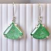 Natural Green Emerald 63 Ct CERTIFIED Fancy 925 Sterling Silver Stone Earring MY.ER-39-NS