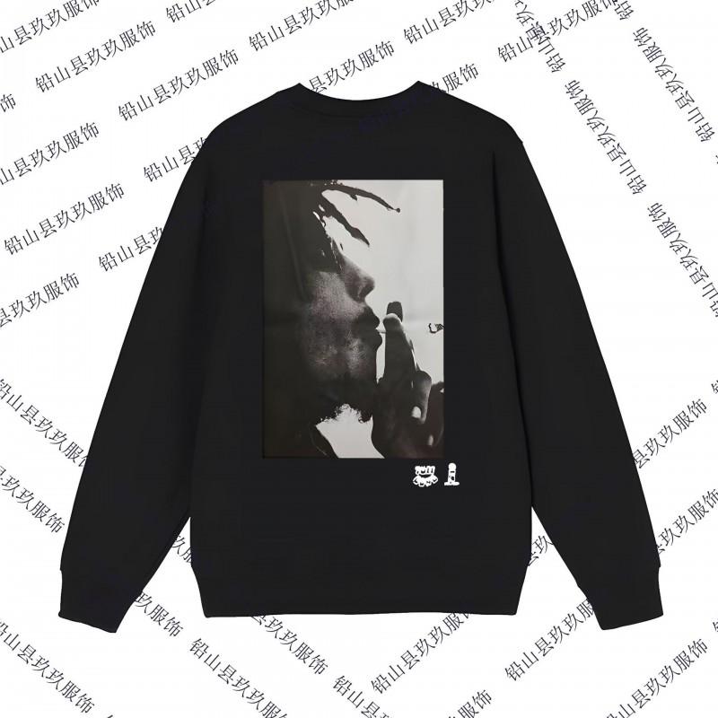 Unisex Cotton Graphic Print Hoodie Loose Fit Streetwear Pullover Sweatshirt Fall