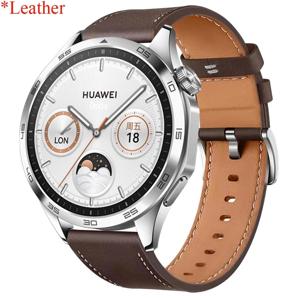 22mm 20mm Premium Leather Strap For HUAWEI WATCH GT 5 46mm 5Pro GT 3 GT2 Pro 46mm Band Watchbands Replacement Wristband