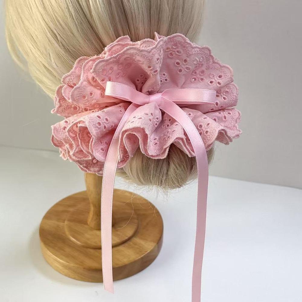 Flower Shape Elastic Hair Bands Hair Tie Exaggerated Hair Rope  Ladies