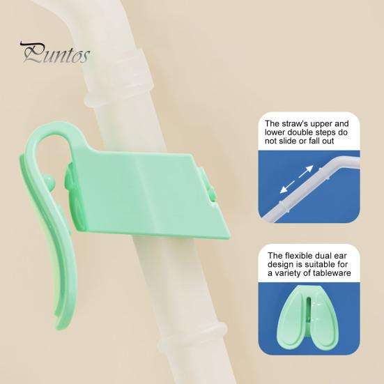 Adjustable Rabbit Buckle Silicone Drinking Straw Children Baby Supplementary Food Porridge Soup Assist Water Cup Straw for Kids