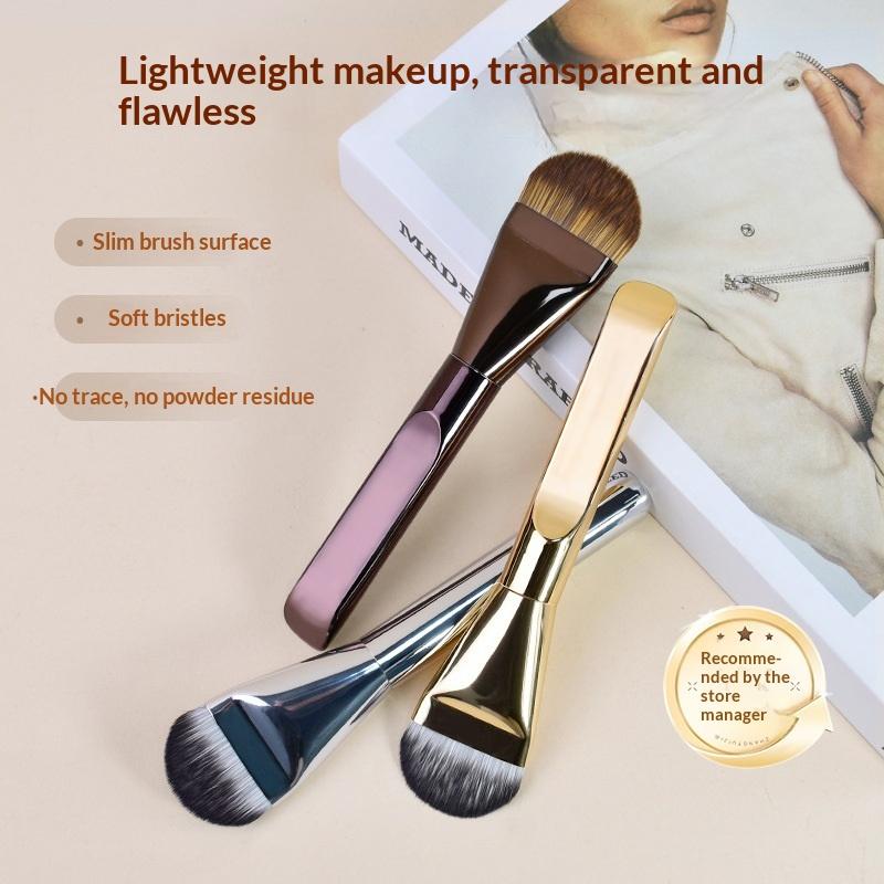 1/2Pcs Ultra Thin Foundation Brush Synthetic Bristles Precision Application For Liquid Cream Streak-Free All Skin Types Tools