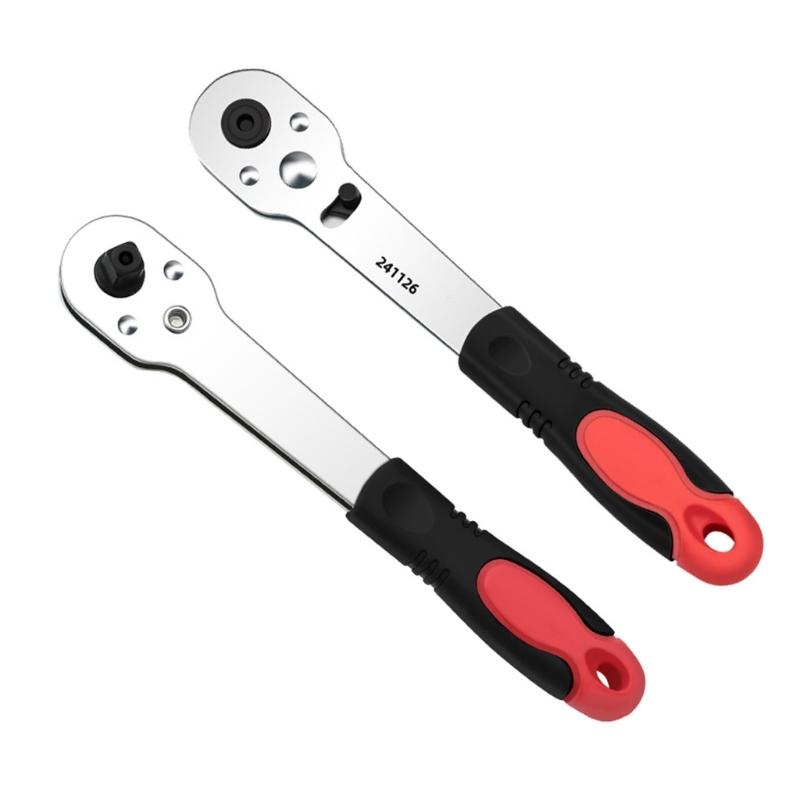 Mini Klucz Grzechotkowy 1/4 cala Narzędzie Grzechotkowe do Ciasnych Przestrzeni Naprawa Samochodowa Ulepszenie Domu Łatwy Klucz Nasadowy