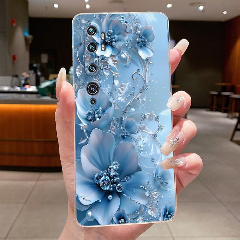 Phone Case For Xiaomi Mi cc9 Pro/Mi Note 10/Mi Note 10 Pro Butterfly Bow Protective Casing Transparent Soft Silicone TPU Cover