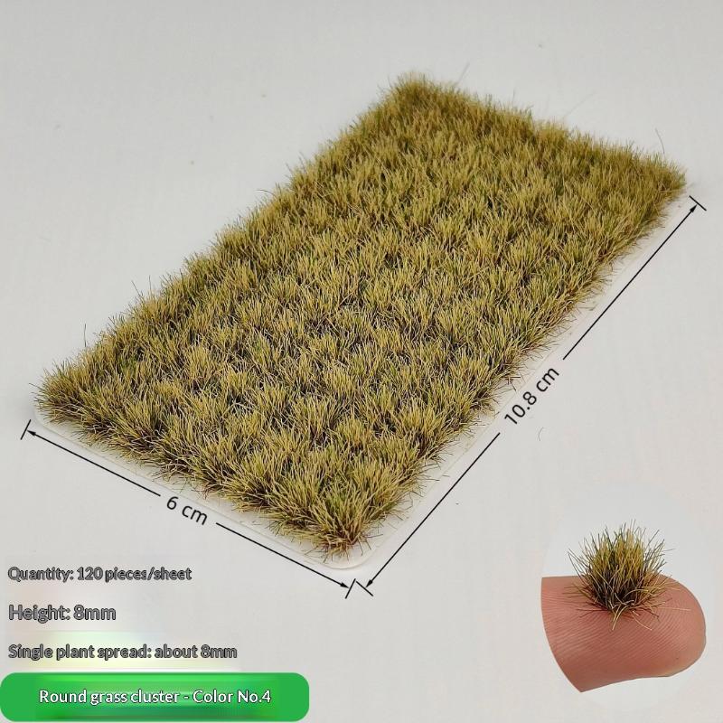 120Pcs/Box Miniature Vegetation Materials Diy Railway Sand Table Lawn Layout Kit 8Mm Grass Cluster Scene Model Diorama Accessory