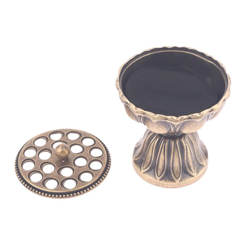 Alloy Lotus Incense Burner Lotus Incense Censer Archaic Copper Sandalwood House Furnishings Home Office Decoration