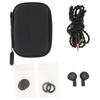 Initial A yui In-ear-hörlurar med platt element med W19 x H30 x D13 mm - - 14,2 mm element, mikrofon, svart, ca.