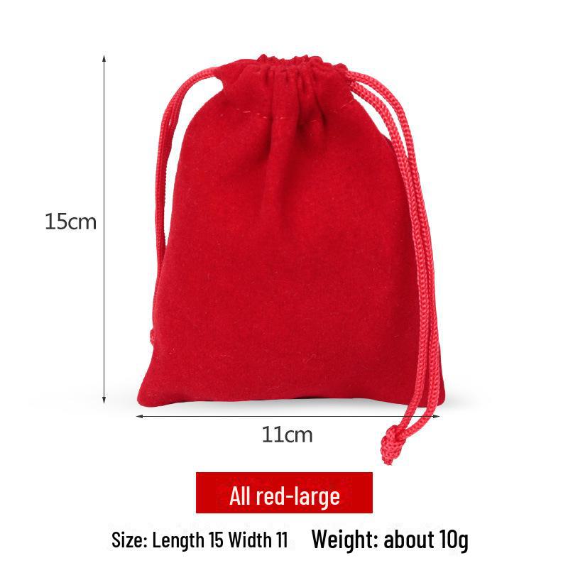 Velvet Drawstring Jewelry Bag: New Year's Lucky Charm Pouch