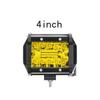 LED Work Light Amber Led Bar 12-24V Headlights Offroad LED Pods 4X4 Spotlights Driving Fog Lamp for Tractors Truck Motorcycle