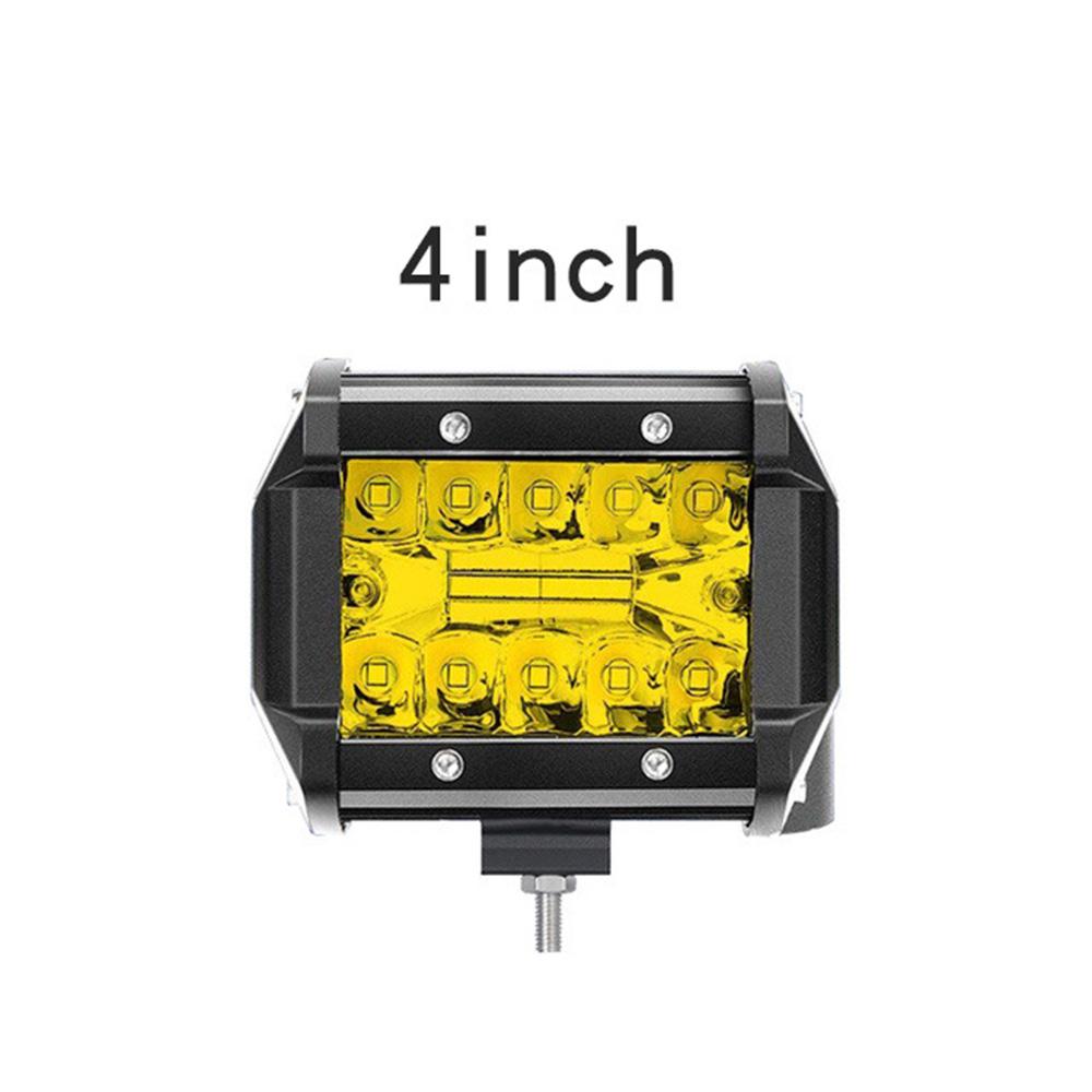 LED Work Light Amber Led Bar 12-24V Headlights Offroad LED Pods 4X4 Spotlights Driving Fog Lamp for Tractors Truck Motorcycle