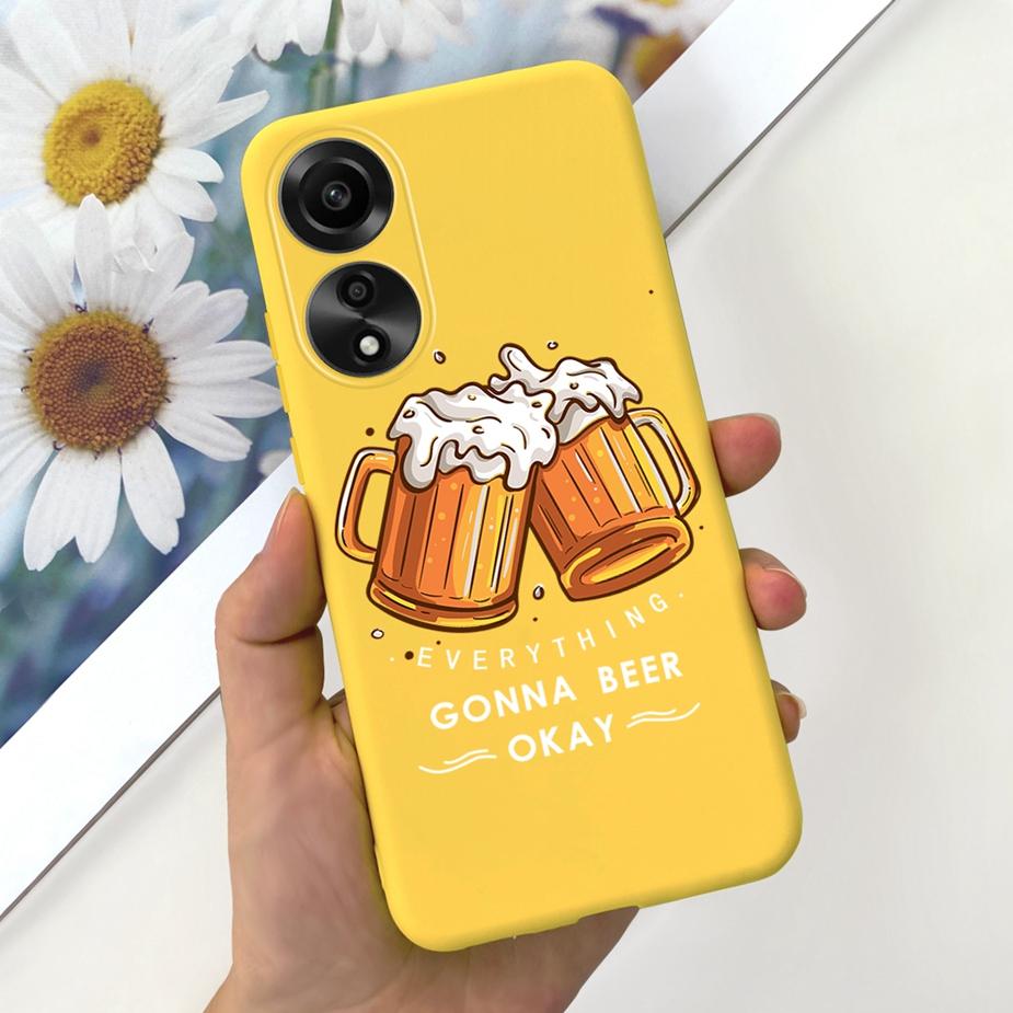 For Oppo A78 4G Case CPH2565 Cute Dinosaur Cartoon Painted Cover Soft Silicone Phone Case For Oppo A78 A 78 OppoA78 4G 5G Fundas