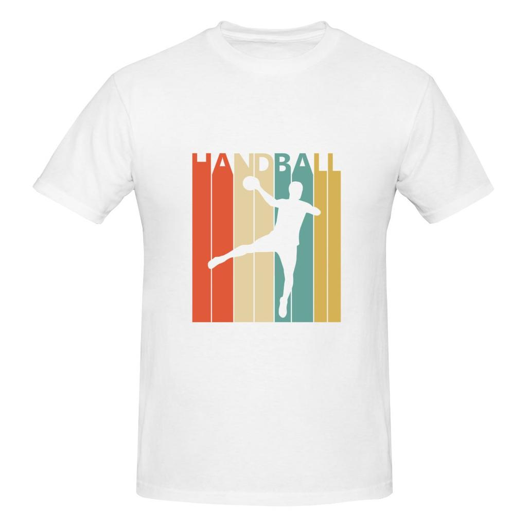 Vintage Handball Crew Neck Tshirt Street Hiphop Antibacterial Shirt