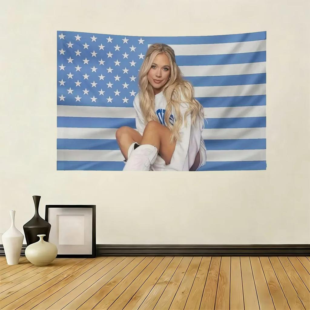 1 Pc Megan Moroney Pink American Funny Cameron Flag Tapestry Poster Perfect Decor Gift for College Dorm Room Scene Backdrop