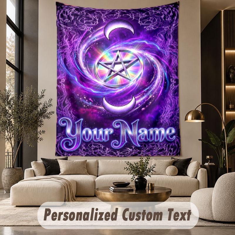 Witchcraft (72) Theme Custom Tapestry Personalized Custom Name Text Wall Hanging Tapestry Home Decor Background Cloth
