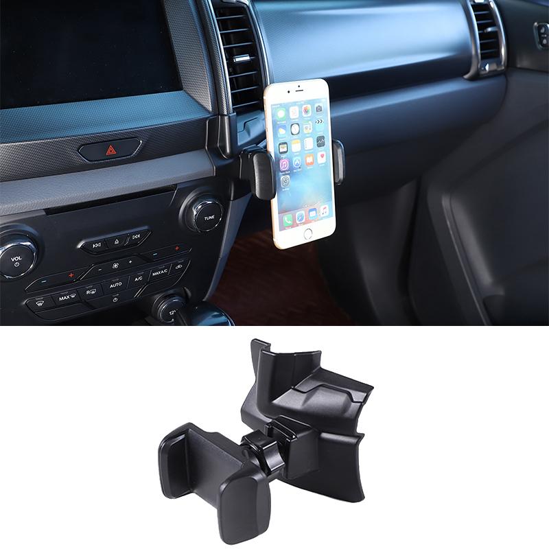 

Крепление держателя телефона для автомобиля для Ford Ranger 2015-2021, крепление на воздуховод центральной консоли автомобиля, держатель для мобильного телефона с вращением на 360 градусов