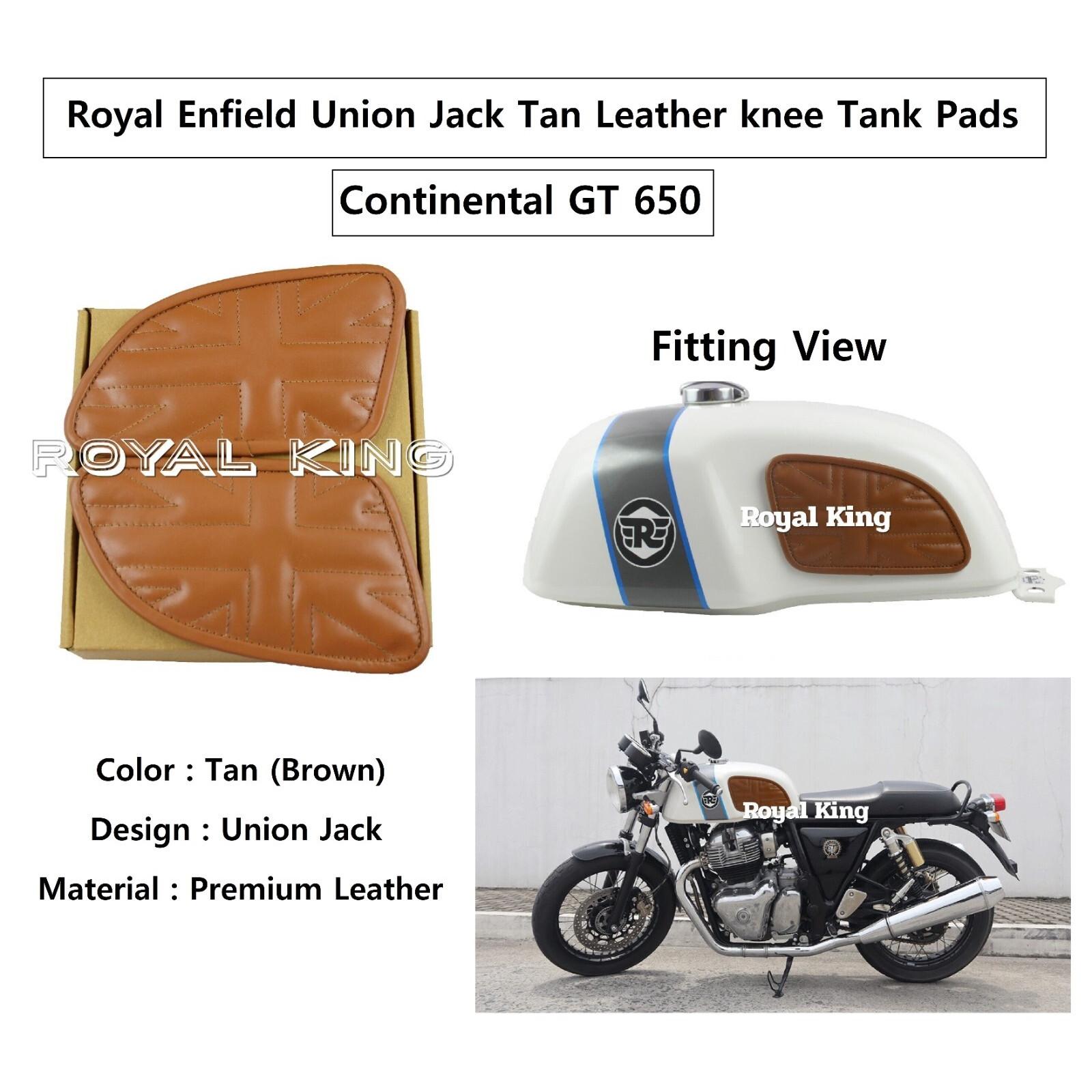 Union Jack Tan Leather knee Tank