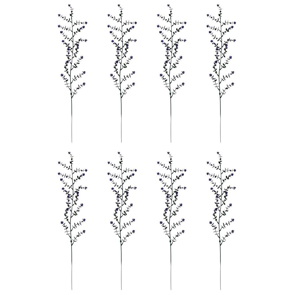 8pcs UV Resistant Camellia Hanging Wall Vine 15 Heads Faux Greenery Balcony фиолетовый