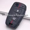 Toyota Car Remote Key Case: Honeycomb Silicone Non-Slip Cover with Buckle