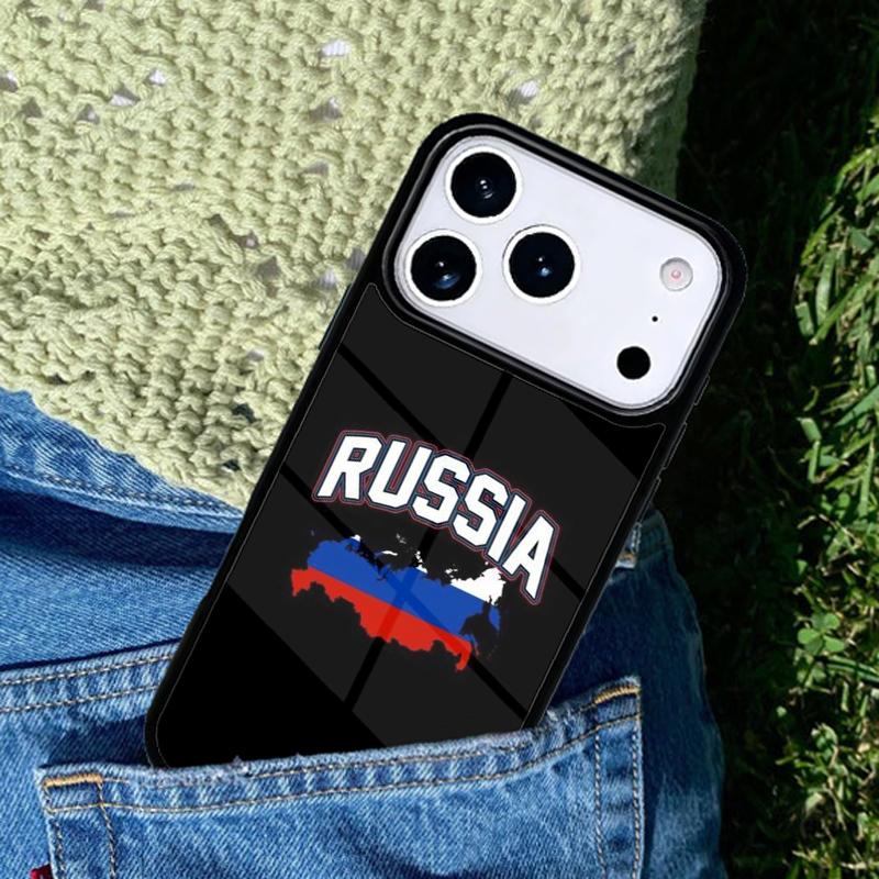 Russia Flag Phone Case For iPhone 17 AIR 16 Pro Max 15 14 Pro 11 12 13 Shockproof Silicone Cover