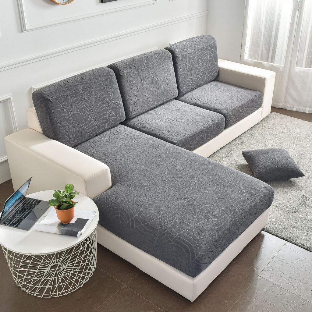 Vodotěsný strečový potah na pohovku All-Inclusive Jednobarevná žakárová pohovka Polštář na sedák Potah na pohovku Slipcover ..