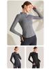 Women's Slim-Fit Quick-Dry High Elastic Yoga Jacket with Stand Collar