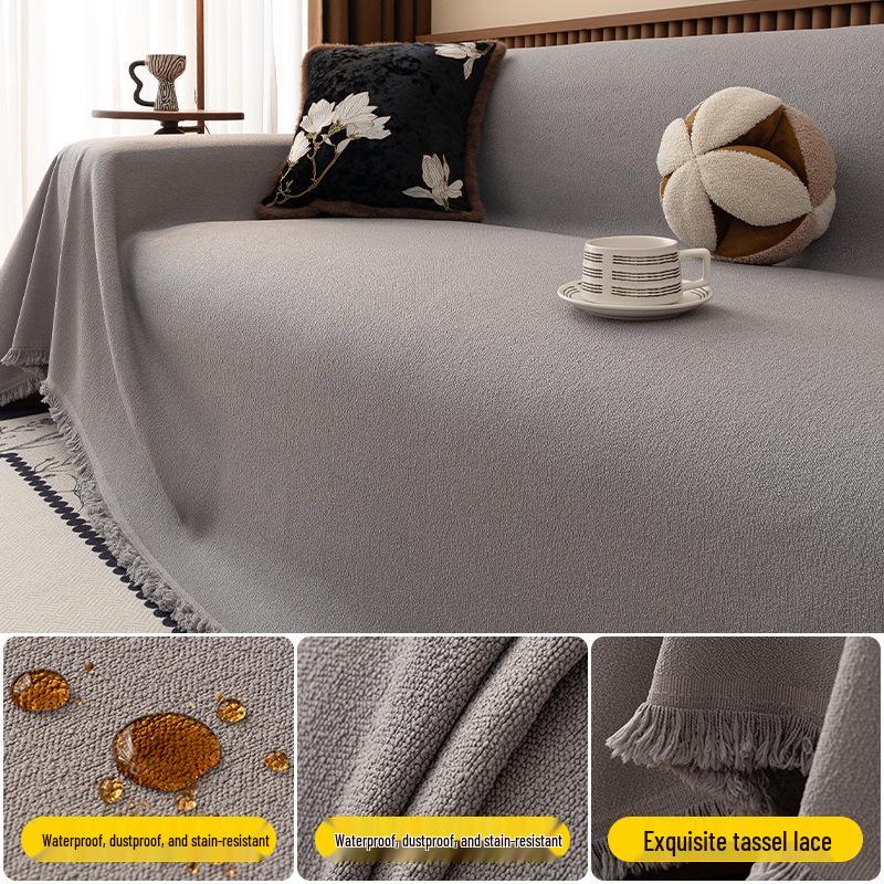 Luxury Anti-Slip Nordic Sofa Cover - Four Seasons Cat Claw Resistant