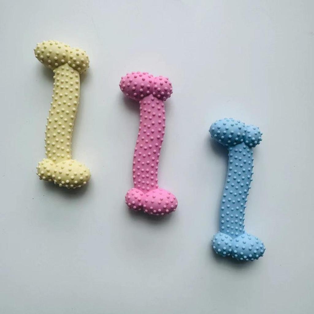 Durable TPR Teething Dog Toys for Golden Retrievers and Corgis - Bite-Resistant Cleaning Sticks and Balls