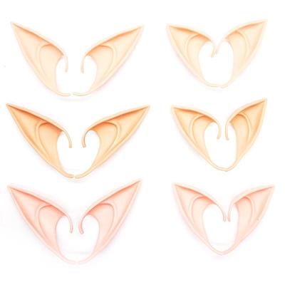 1 paar Kerst Engel Dress Up Elf Oren Fee Cosplay Accessoires Halloween Feestelijke Party Latex Zachte Onschadelijk Valse Oren Props
