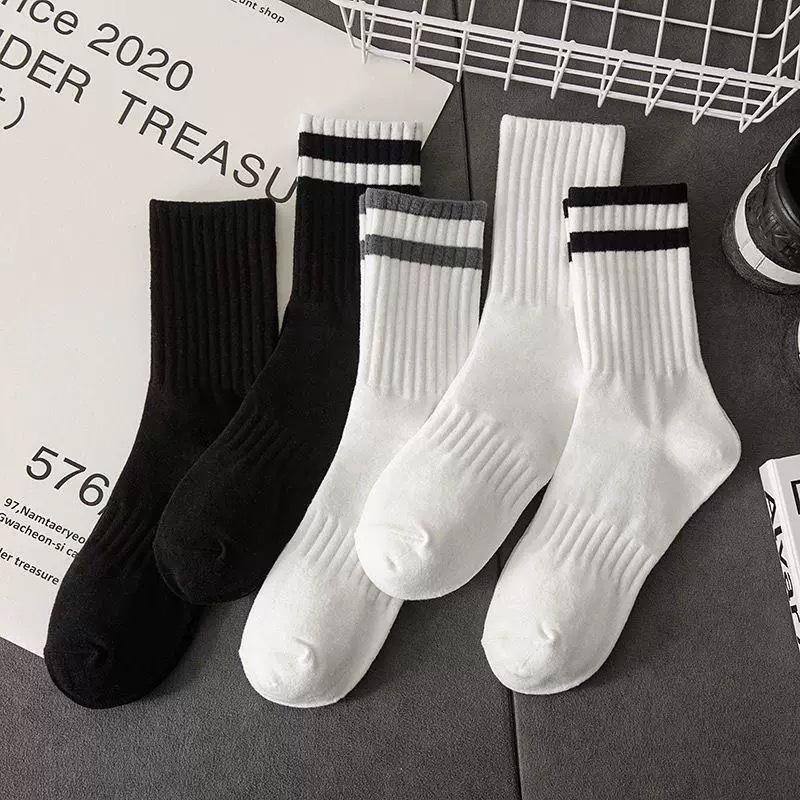 White socks women's autumn and winter tube socks cute trendy mink velvet thickened warm furry stockings