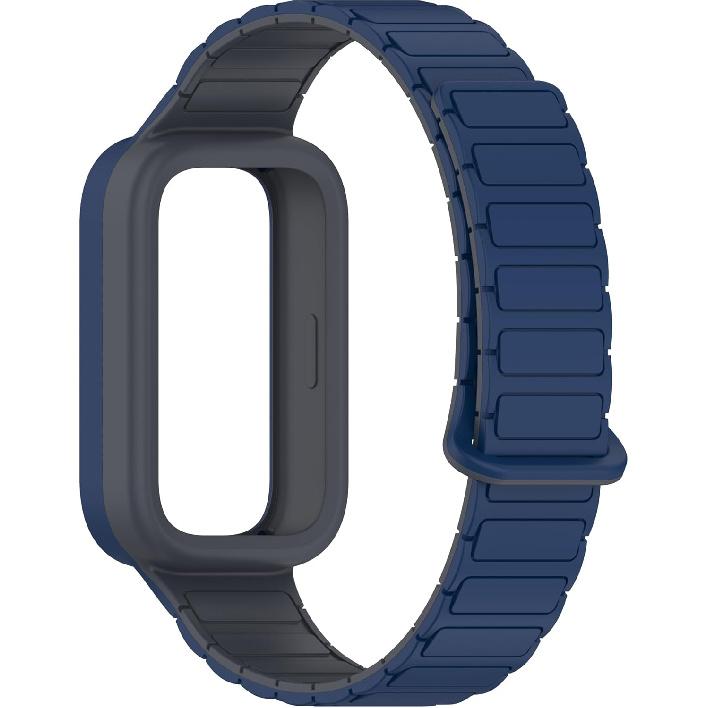 2 Pack Bands Compatible with Xiaomi Smart Band 9 Active Band for Men and Women,Adjuseable Magnetic Sport Silicone Replacement Strap for Xiaomi Smart