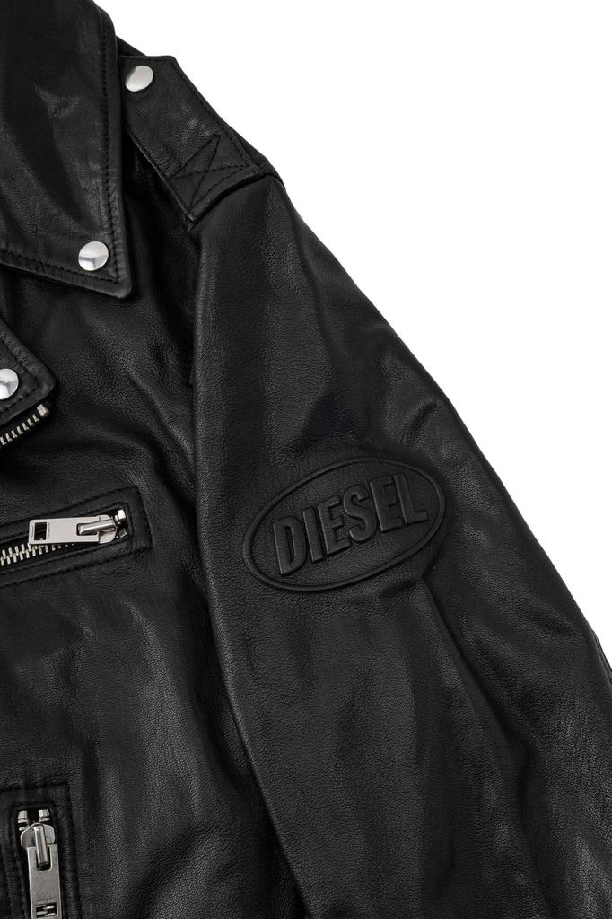 Leather Jacket A15303RPHAZ 900 Black M [Diesel] Men's L-GARRETT-R-NEW