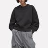 Y-3 SS23 Moletom de Cor Sólida com Gola Redonda e Manga Longa Unissex Preto H44791