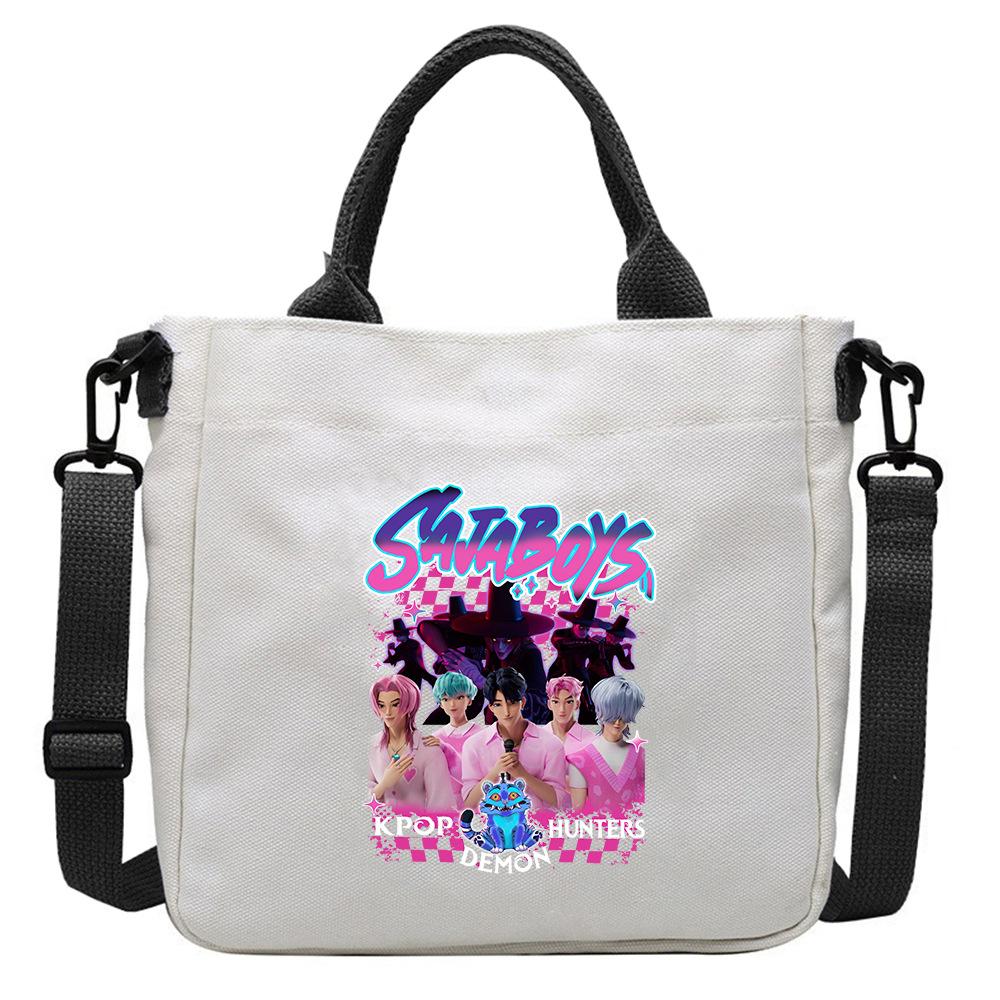 KPOPs Demons Hunters Anime Women Crossbody Bag Aesthetics Cartoon Shoulder Bags Fashion Cosplay Messenger Girls Gift S Kid Friendly Entertaining Fun