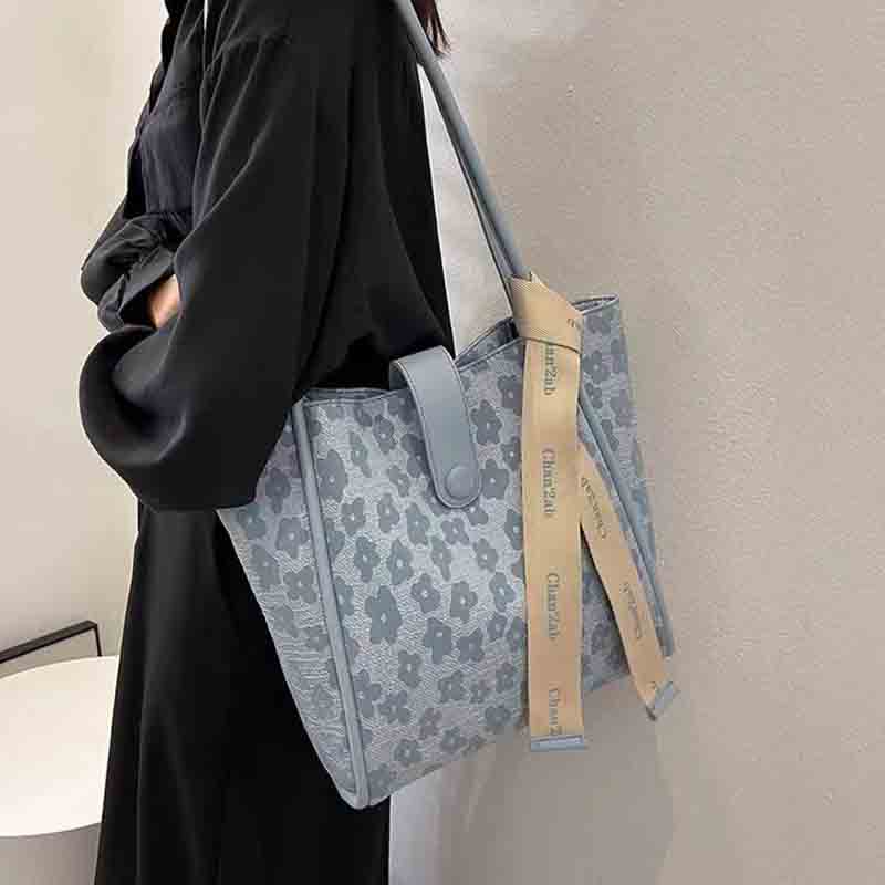 Buffalo Women's Bag Premium Elegant Commuter Tote Bag Large Capacity One Shoulder Handbag Autumn and Winter