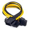Power Cable EPS CPU 8Pin to Dual 8Pin GPU Splitter Cable Graphics Card Cable 8Pin to Dual 6+2pin