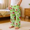 Children's Versatile Christmas  Print Pocket Plush Casual Pants Pajama Pants Home Pants