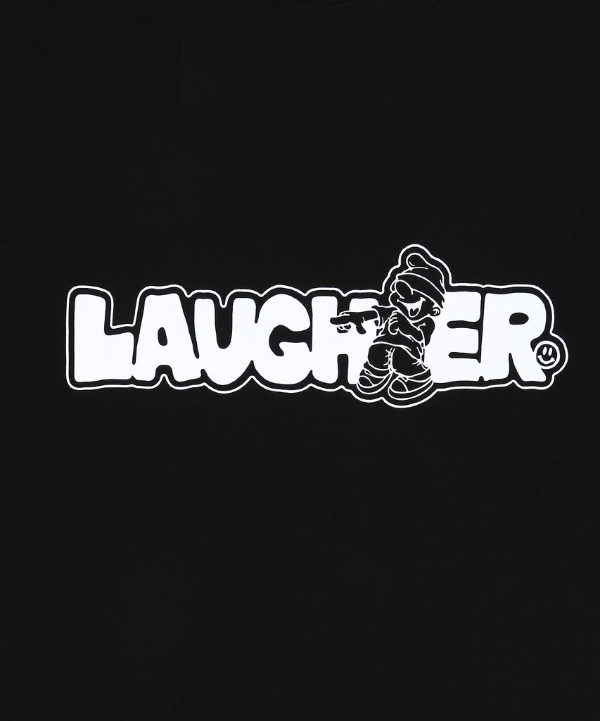 LAUGHER [2Pack] Signature Logo T-Shirt - Black & White
