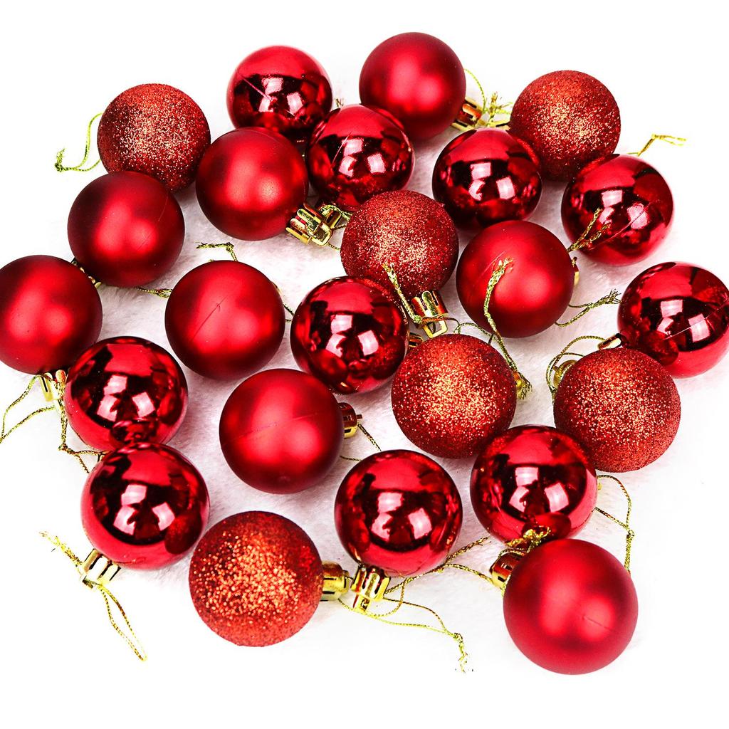 Electroplated Plastic Christmas Ornaments: 3/4/5/6/8cm Ball Set for Tree