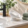Waterproof Soap Tray 3D Printed Dish, Self Draining Bar Holder for Bathroom Compact Sink Accessory Countertop, Modern Raised Kitchen and Shower