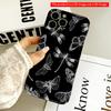 Black & White Insect Pattern Phone Case All Inclusive Film Hard Phone Case, Compatible with iPhone 18 Pro Max 17 16 15 14 13 12 11