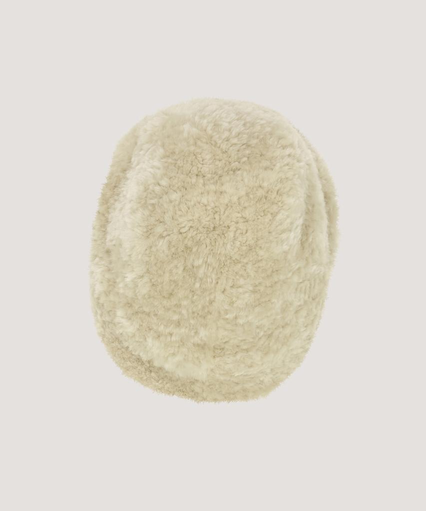 Beleuso Lamb Shearling Brim Cap