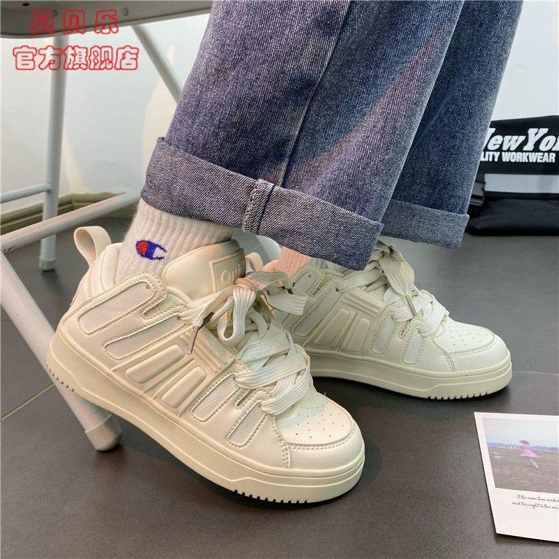 

Niche leisure sports little white shoes women s college versatile pink bread shoes trendy board shoes 35 рожевий