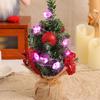Mini Desktop Christmas Tree Seasonal Decor With LED Light Miniature Table Christmas Tree For Office Home Store Dormitory Bedroom
