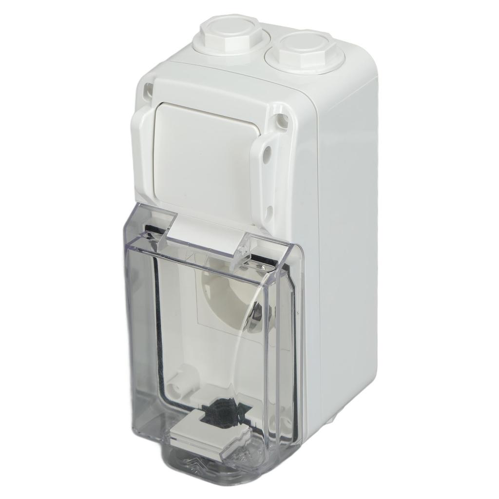German Waterproof Outlet IP66 Weatherproof In Use Socket Toggle Switch for Garden 250V 16A
