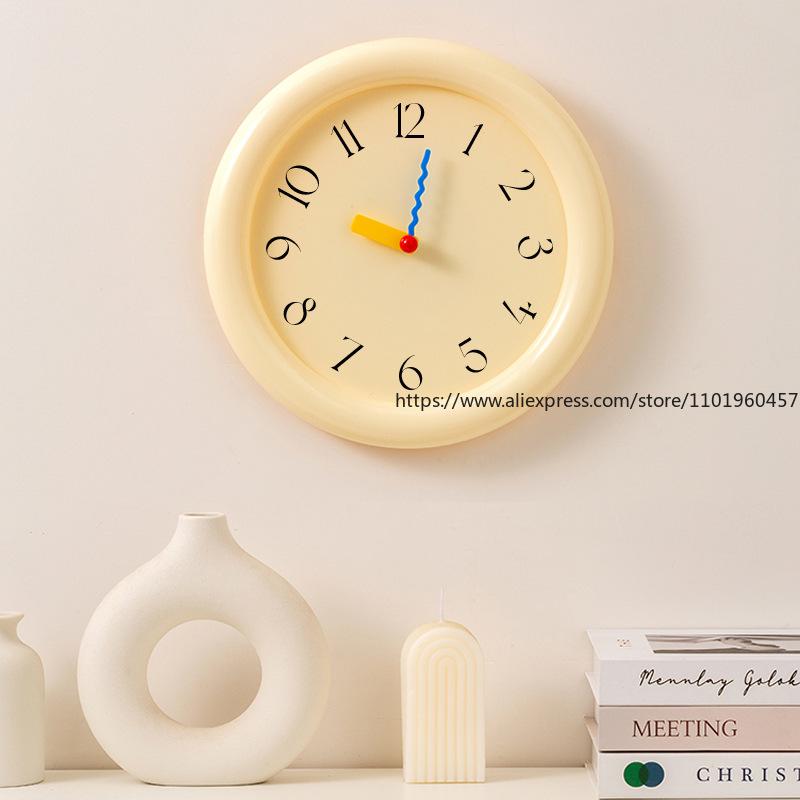 Clock Pendulum Desktop Ins Cream Style Bubble Clock Home Soft Decoration Desktop Silent Wall Clock