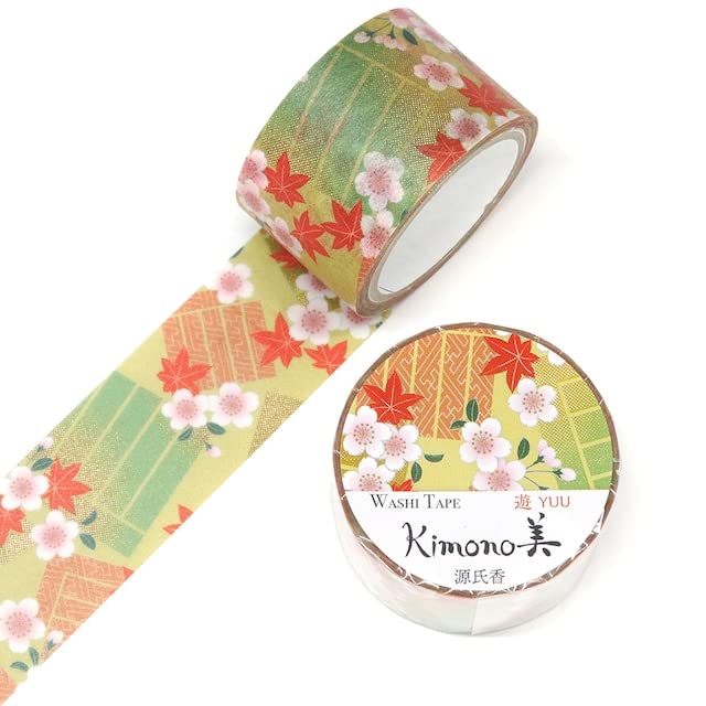 Kamiiso Kimono Beauty Masking 25mm x Tape, Genji-ko design, 5m, GR-2046