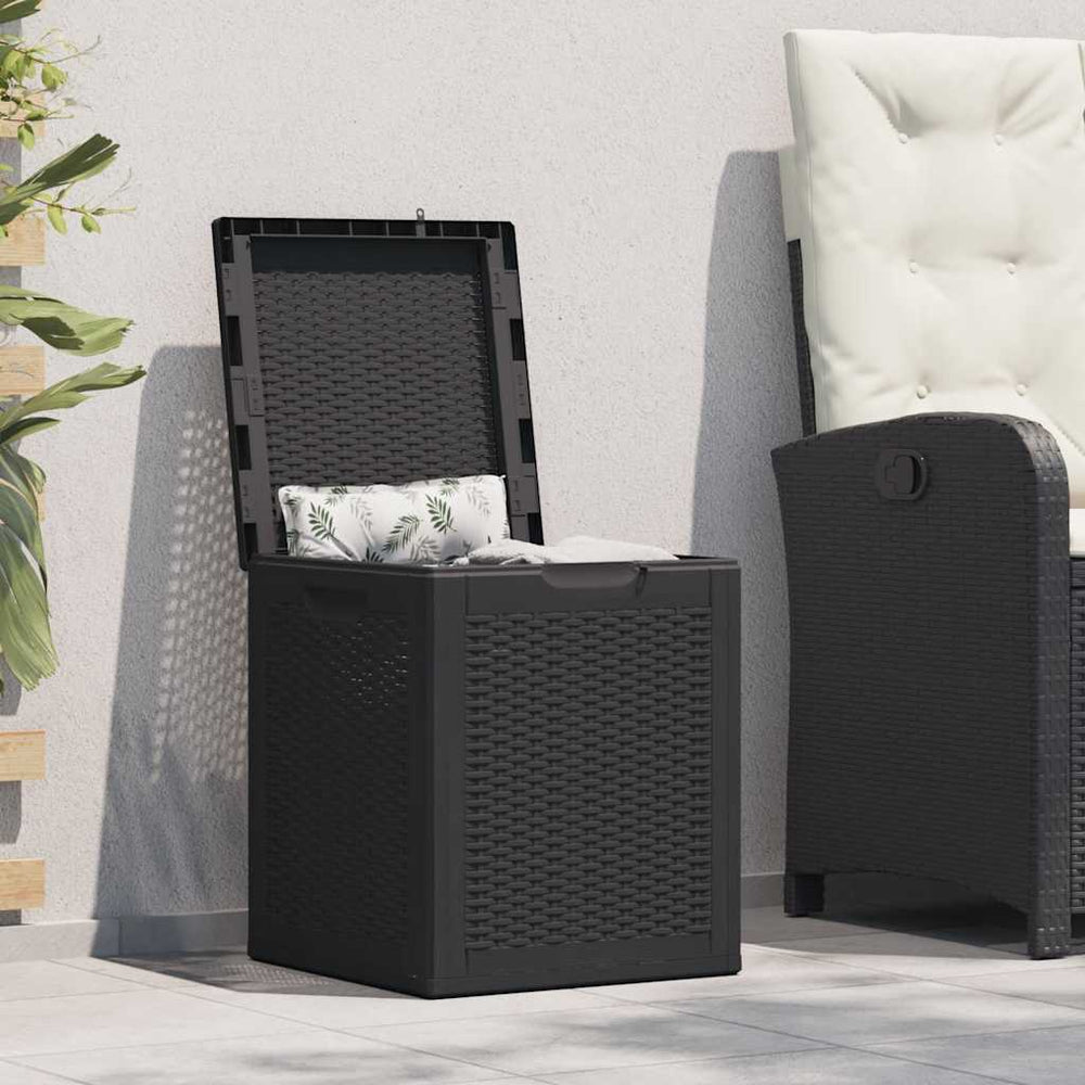 Boîte de rangement de jardin 90 L  PP Rotin