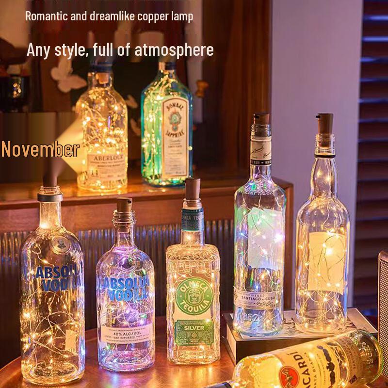 Solar Bottle Stopper String Lights